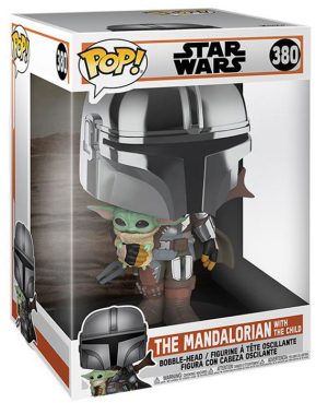 Pop Figurine Pop The Mandalorian with the Child Supersized (Star Wars The Mandalorian) Figurine in box