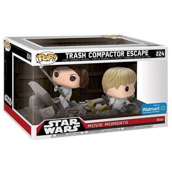 Pop Figurines Pop Movie Moments Trash compactor escape (Star Wars) Figurine in box