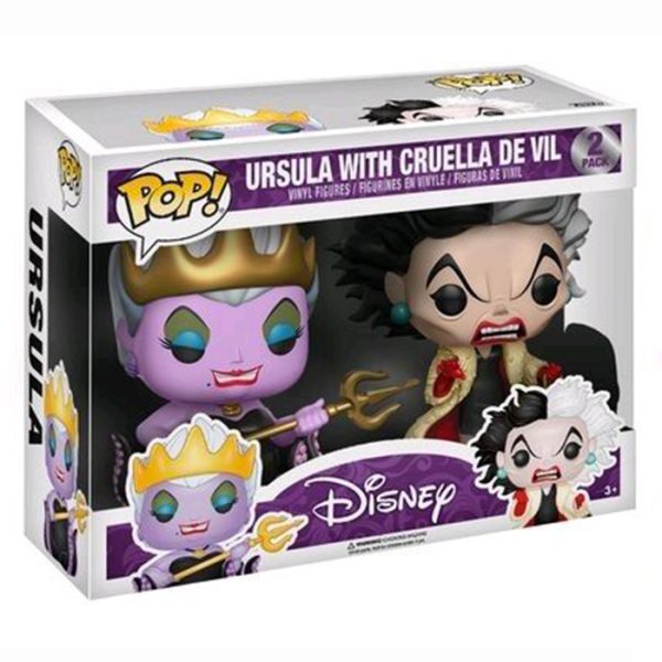 Pop Figurines Pop Ursula et Cruella De Vil (Disney) Figurine in box