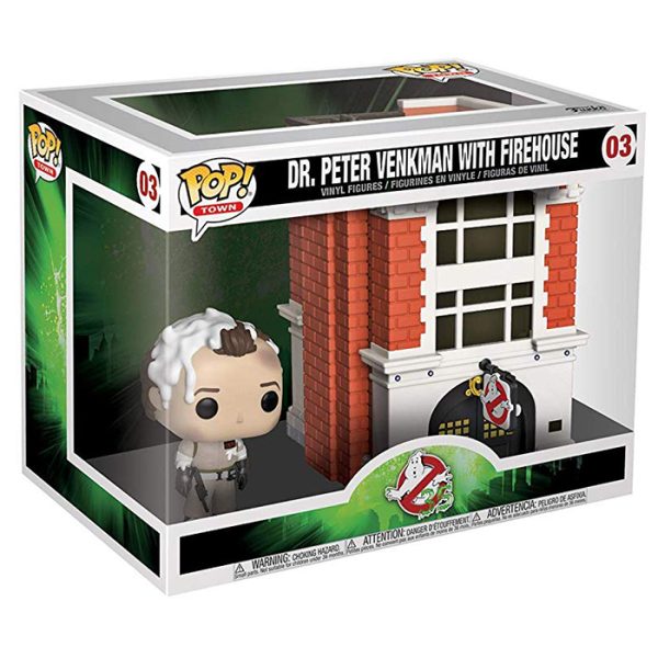 Pop Figurines Pop Dr Peter Venkman with Firehouse (Ghostbusters) Figurine in box