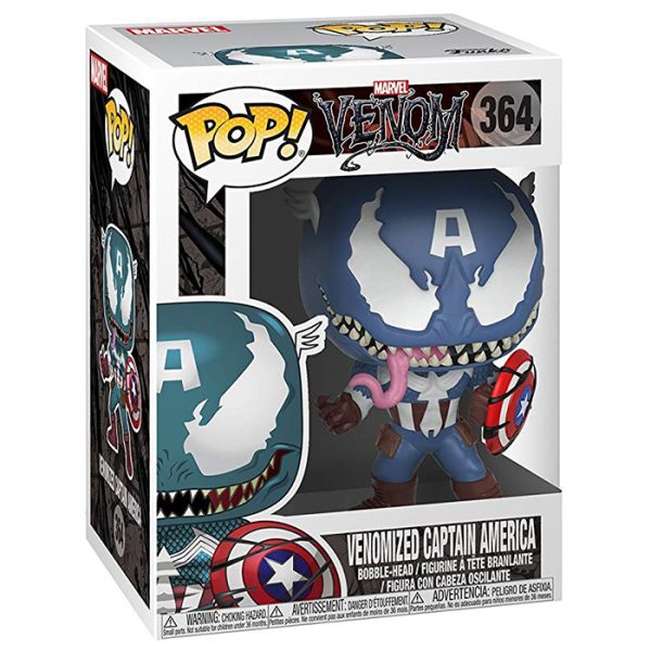 Pop Figurine Pop Venomized Captain America (Venom) Figurine in box
