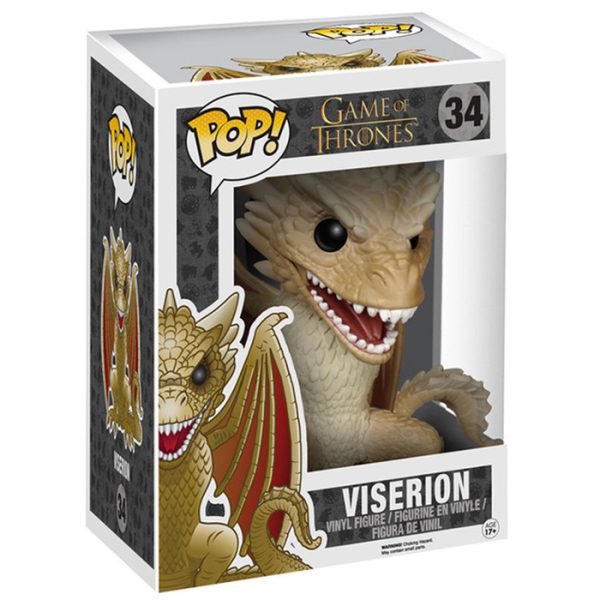 Pop Figurine Pop Viserion adulte (Game Of Thrones) Figurine in box